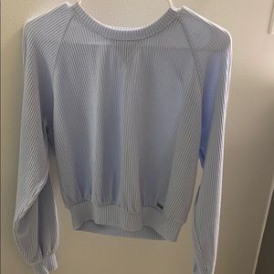 hollister baby blue long sleeve